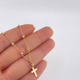 Rosario Cruz Lisa 3.2 g / 18 in / 3 mm Oro Amarillo 18K