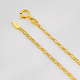 Tobillera Rolo Trebol 3.2g / 9 3/4 in / 1.4mm Oro Amarillo 18K