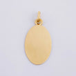 Dije Placa Ovalada 0.85g / 1 in Oro Amarillo 18K