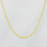 Cadena Escalera Plana 1.55g / 18 in / 1.3mm Oro Amarillo 18K