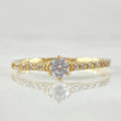 Heart Solitaire Ring 1.6gr / Size 7 / 18K Gold