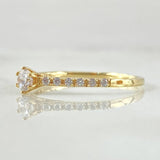Heart Solitaire Ring 1.6gr / Size 7 / 18K Gold