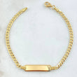 Pulso Cubano Placa Rectangular 3.65gr / 18cm / 3mm Oro Amarillo +0 18K ©