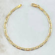 Bracelet Ladder 4.35gr / 19cm / 3.3mm Diamond Cut Three Golds +3 18K ©
