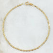 Bracelet Ladder 1.05gr / 19cm / 1.9mm Diamond Cut Three Golds +3 18K *