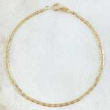 Pulso Escalera 1gr / 19cm / 1.9mm Diamantada Tres Oros +3 18K *