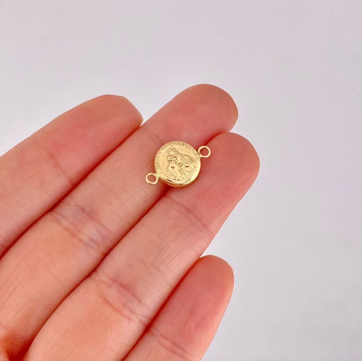 Charm Virgin of Carmen 0.6g / 3/4 in Yellow Gold 18K