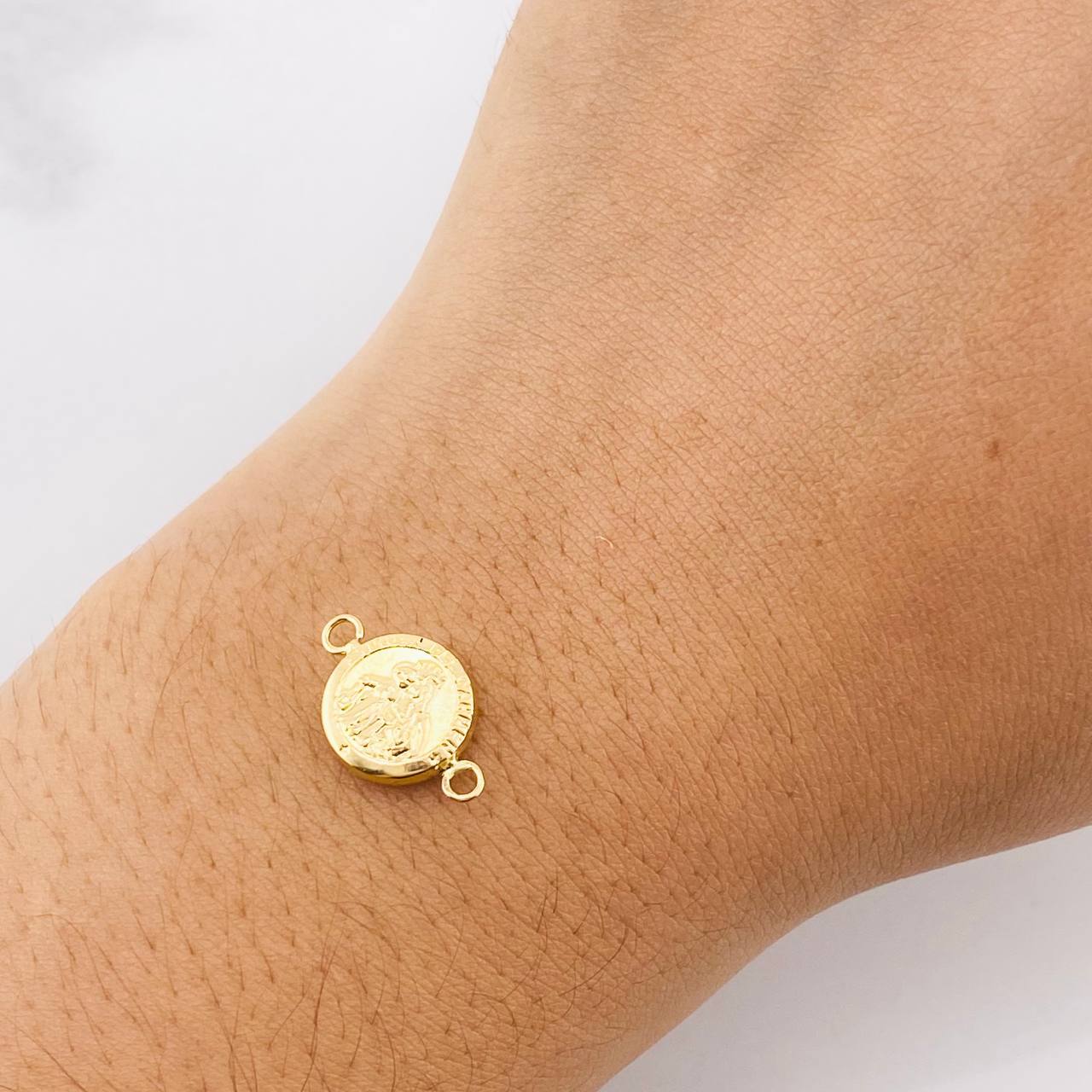 Herraje Virgen del Carmen 0.6g / 3/4 in Oro Amarillo 18K
