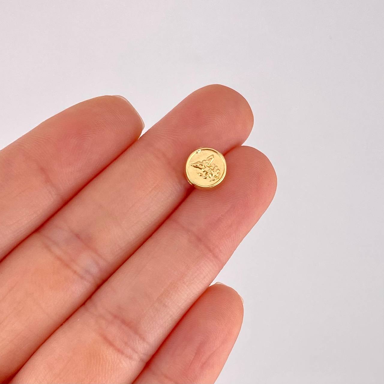 Charm San Miguel Arcángel 0.4g / 1/4 in 18K Yellow Gold