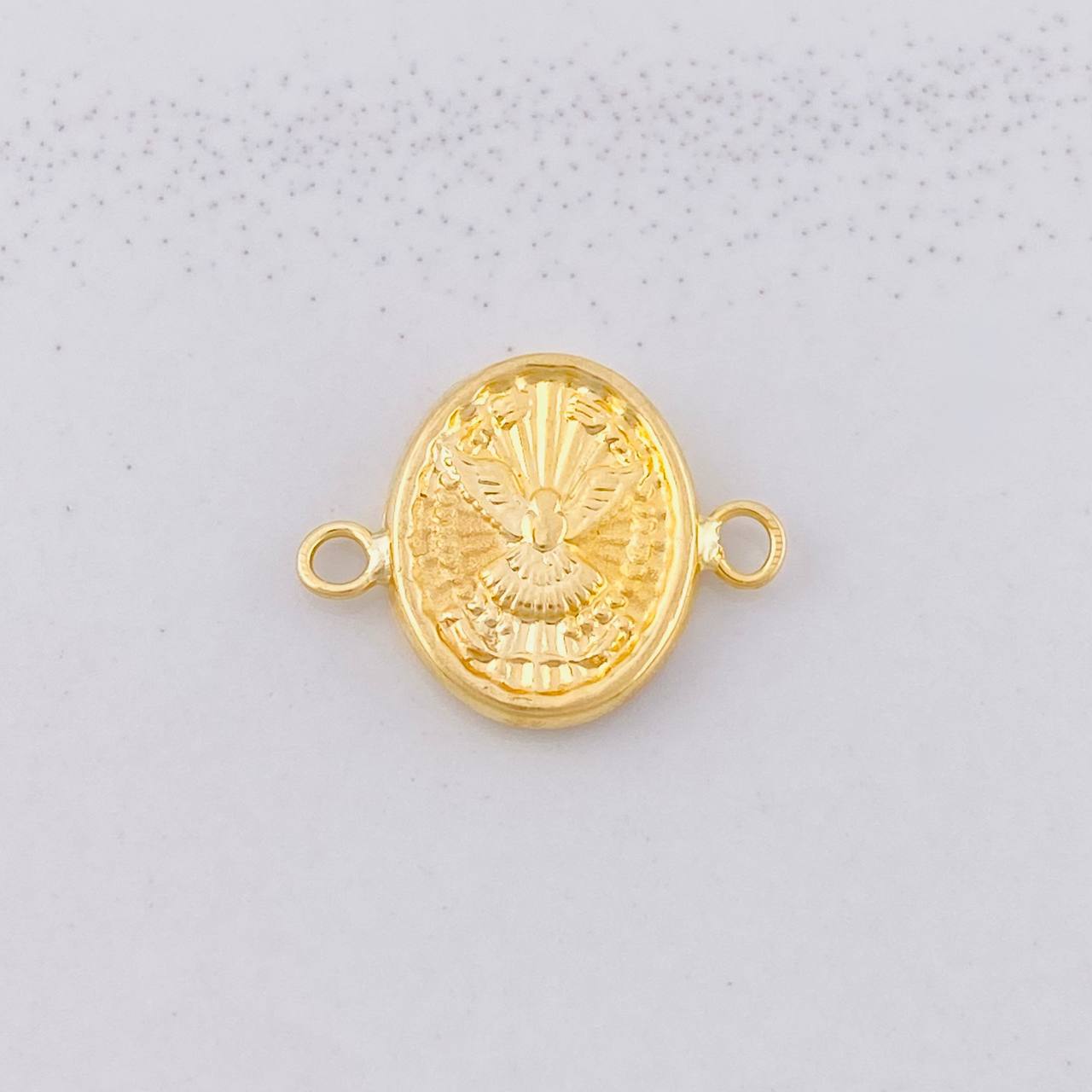Herraje Espíritu Santo Mate 0.6g / 3/4 in Oro Amarillo 18K