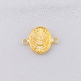 Herraje Espíritu Santo Mate 0.6g / 3/4 in Oro Amarillo 18K