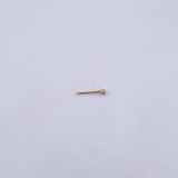Piercing Chispa Recta 0.05gr / 1cm / Circon Morado Oro Amarillo 18K (Joya) &