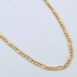 Cadena Figaro 4.05gr / 45.5cm / 2.7mm Oro Amarillo +0 18K &
