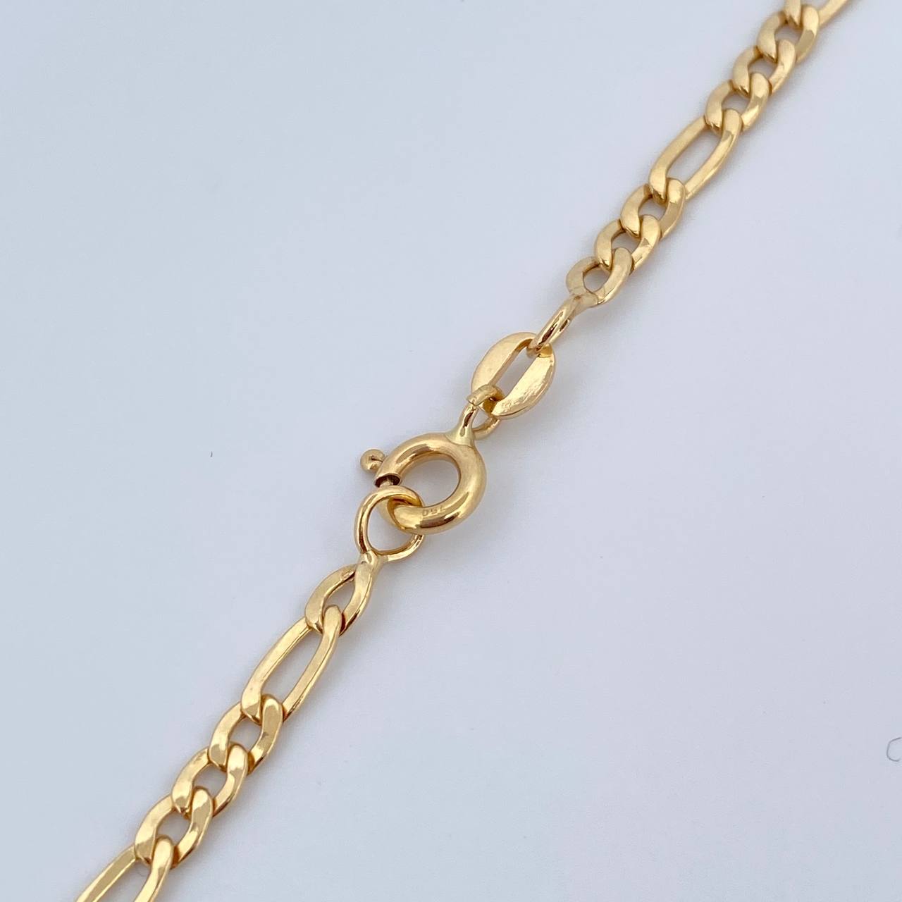 Cadena Figaro 6.25gr / 60.3cm / 3mm Oro Amarillo +0 18K &