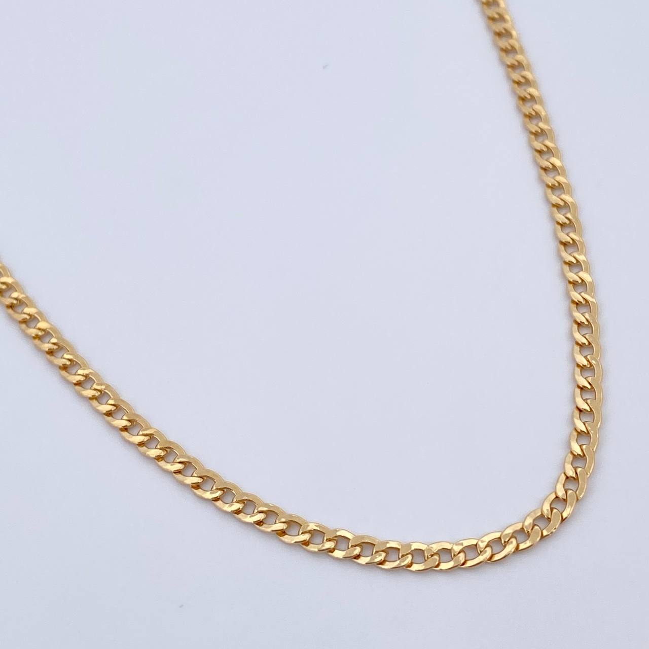 Cadena Cubana 3.5gr / 50.7cm / 2.2mm Oro Amarillo +0 18K &