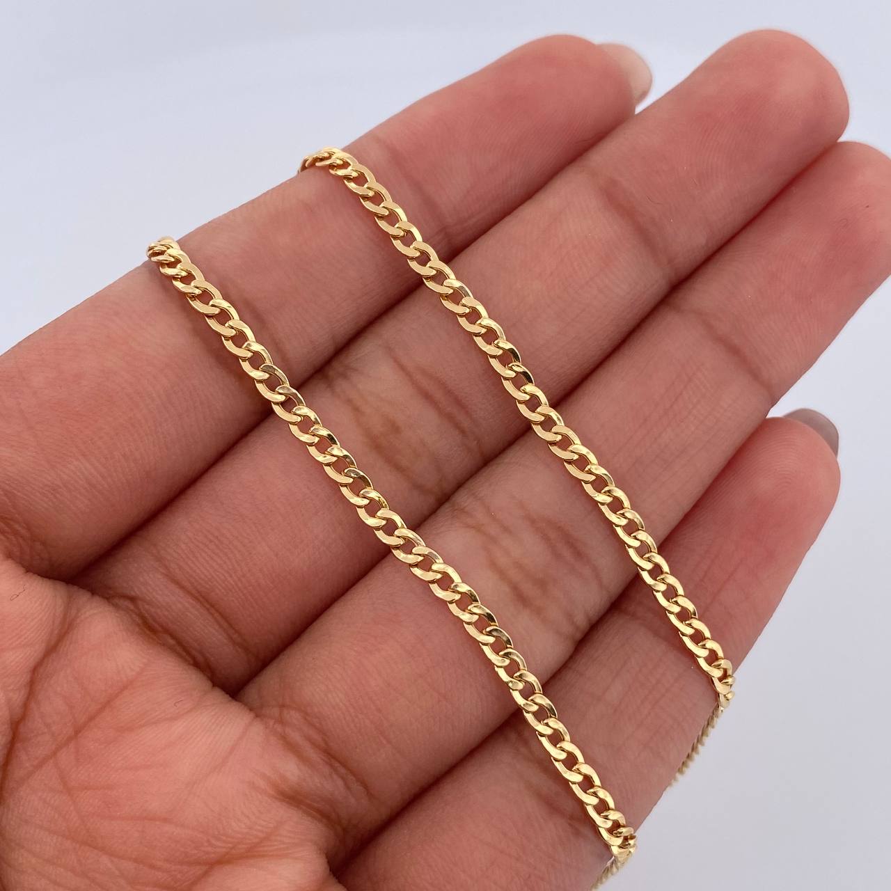Cadena Cubana 3.5gr / 50.7cm / 2.2mm Oro Amarillo +0 18K &