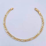 Pulso Figaro 3.6gr / 18.5cm / 3.7mm Oro Amarillo +0 18K &