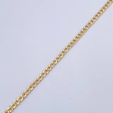 Tobillera Cubana 1.75gr / 23cm / 2.1mm Oro Amarillo +1 18K &
