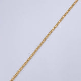 China Anklet 1.4gr / 23cm / 1.4mm Yellow Gold +1 18K &