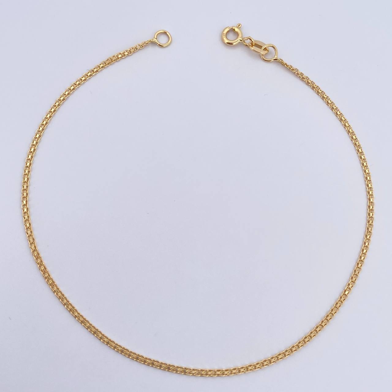 China Anklet 1.4gr / 23cm / 1.4mm Yellow Gold +1 18K &