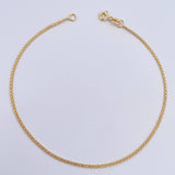 China Anklet 1.4gr / 23cm / 1.4mm Yellow Gold +1 18K &