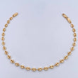 Ankle bracelet GC 5.2gr / 25.6cm / 4mm Diamond Cut 18K Yellow Gold $