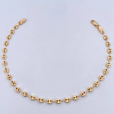 Ankle bracelet GC 5.2gr / 25.6cm / 4mm Diamond Cut 18K Yellow Gold $