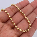 Pulso Militar 6.85gr / 21cm / 3mm Diamantanda Oro Amarillo 18K $