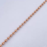 Bracelet Military 5.3gr / 19.3cm / 3mm Diamond Cut 18K Rose Gold &