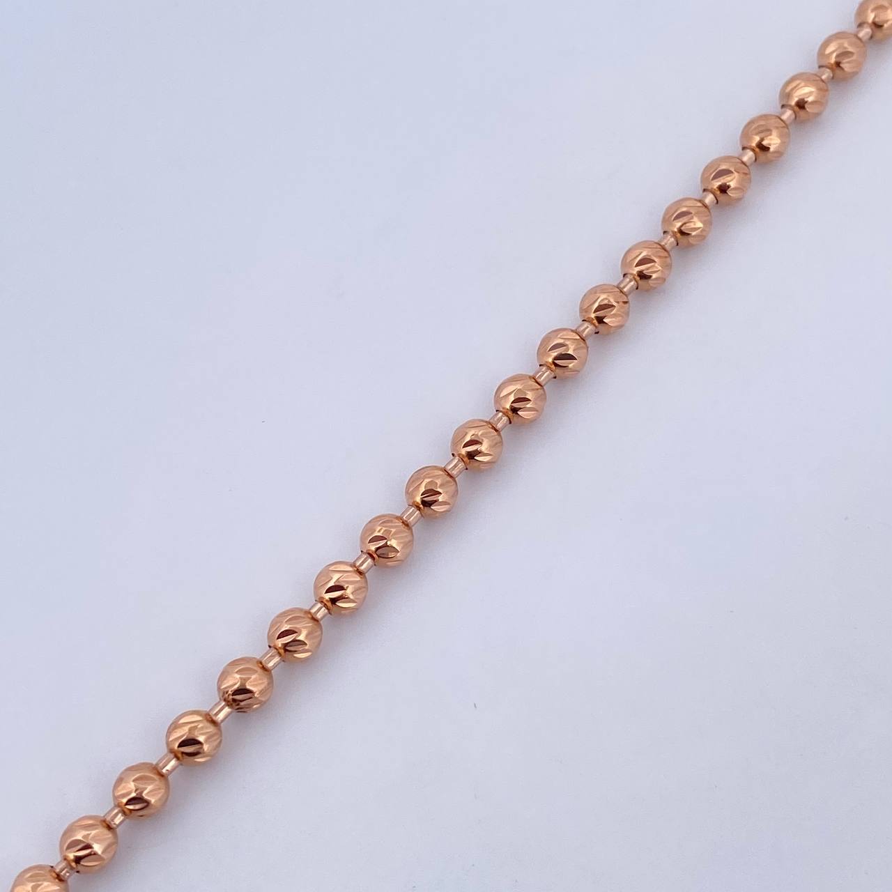 Bracelet Bracelet 9.55gr / 20.7cm / 3.6mm Diamond Cut 18K Rose Gold $