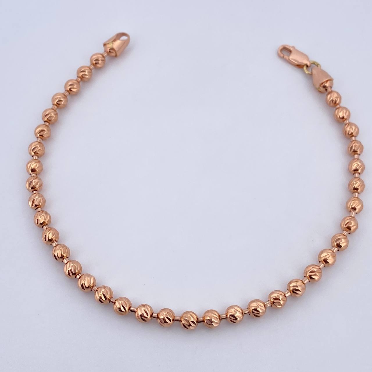 Bracelet Bracelet 9.55gr / 20.7cm / 3.6mm Diamond Cut 18K Rose Gold $