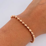 Bracelet Bracelet 9.55gr / 20.7cm / 3.6mm Diamond Cut 18K Rose Gold $