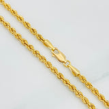 Rope Chain 7.1g / 24 in / 3mm Yellow Gold 18K