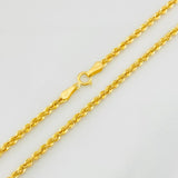 Rope Chain 3.65g / 24 in / 2.1mm Yellow Gold 18K