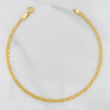 Pulso Chino 1.45g / 7 3/4 in / 2.2mm Oro Amarillo 18K