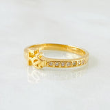Faith Ring 2.45gr / Size 6 / 18K Gold