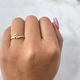 Faith Ring 2.45gr / Size 6 / 18K Gold