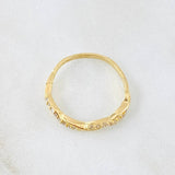 Interlaced Ring 1.8gr / Size 6 1/2 / 18K Yellow Gold *