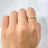 Interlaced Ring 1.8gr / Size 6 1/2 / 18K Yellow Gold *
