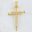 Dije Cruz Clavo 8.25gr / 2 1/4 in / Oro Amarillo 18K ©