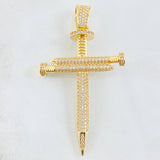 Dije Cruz Clavo 8.25gr / 2 1/4 in / Oro Amarillo 18K ©