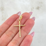 Dije Cruz 1.3gr / 1 1/2 in / Oro Amarillo 18K ©