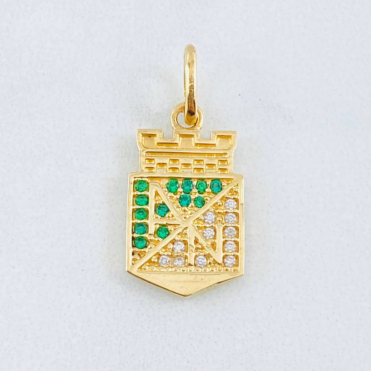 Dije Atletico Nacional 2.25gr / 3/4 in / Oro Amarillo 18K ©