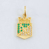Dije Atletico Nacional 2.2gr / 3/4 in / Oro Amarillo 18K