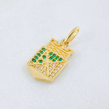 Dije Atletico Nacional 2.25gr / 3/4 in / Oro Amarillo 18K ©