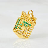 Dije Atletico Nacional 2.25gr / 3/4 in / Oro Amarillo 18K ©