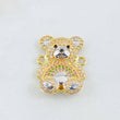 Herraje Oso 4.1gr / 3/4 in / Dos Oros Amarillo Blanco 18K ©