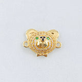 Charm Bear Face 2.25gr / 3/4 in / 18K Yellow Gold ©