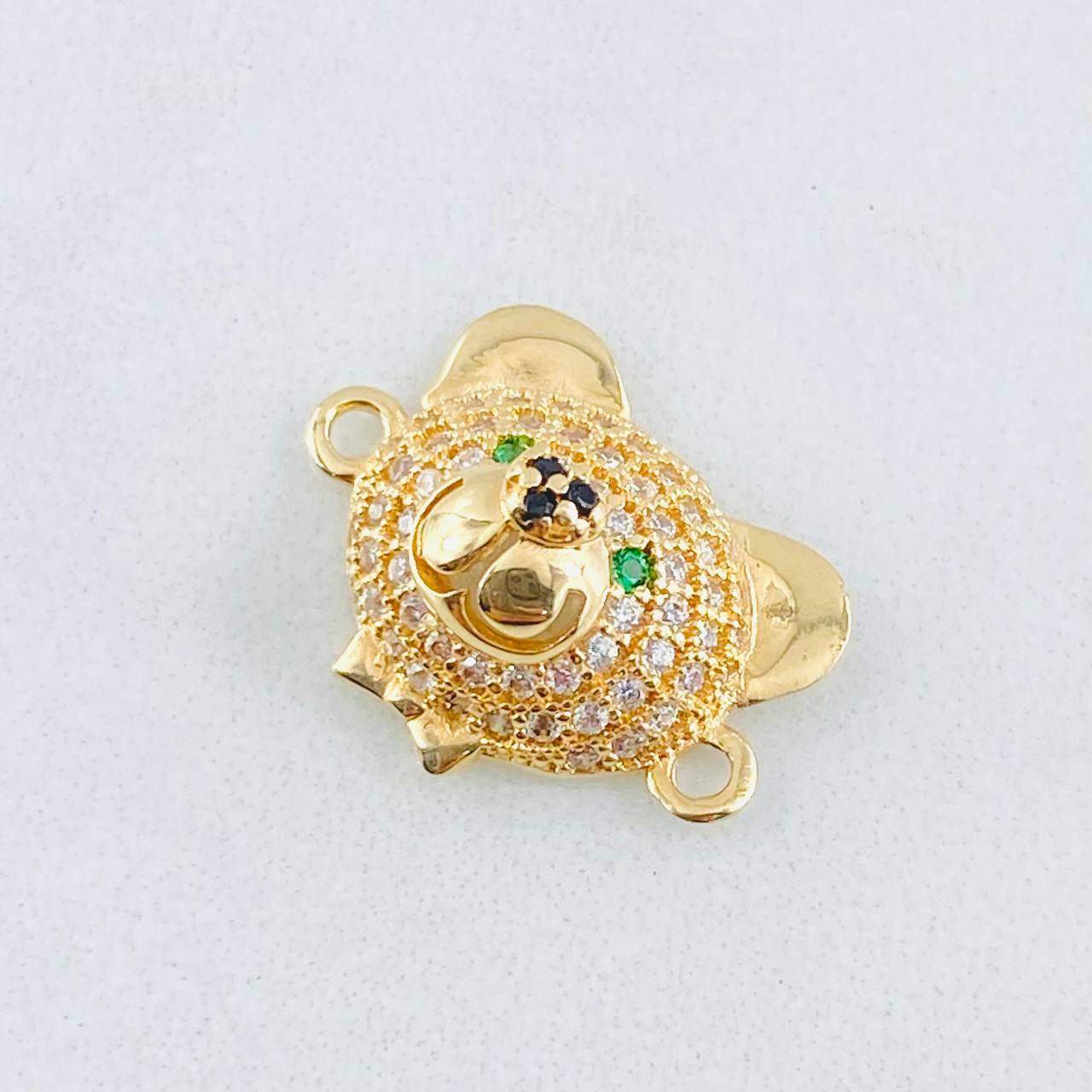 Charm Bear Face 2.25gr / 3/4 in / 18K Yellow Gold ©