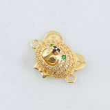 Charm Bear Face 2.25gr / 3/4 in / 18K Yellow Gold ©